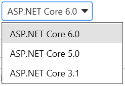 aspnet core version