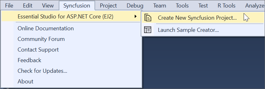 new project
