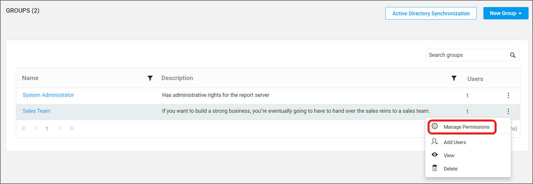 Manage Permissions