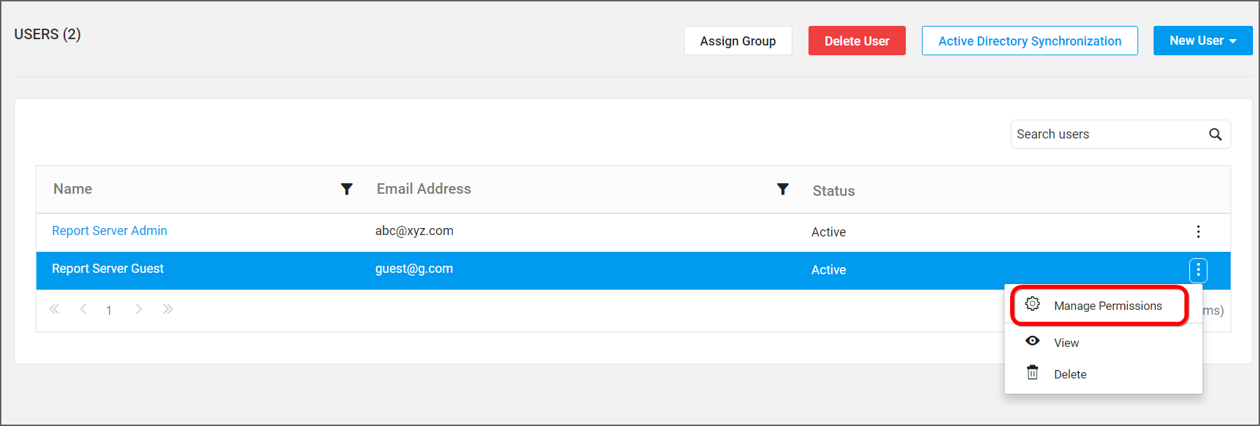 Manage Permissions