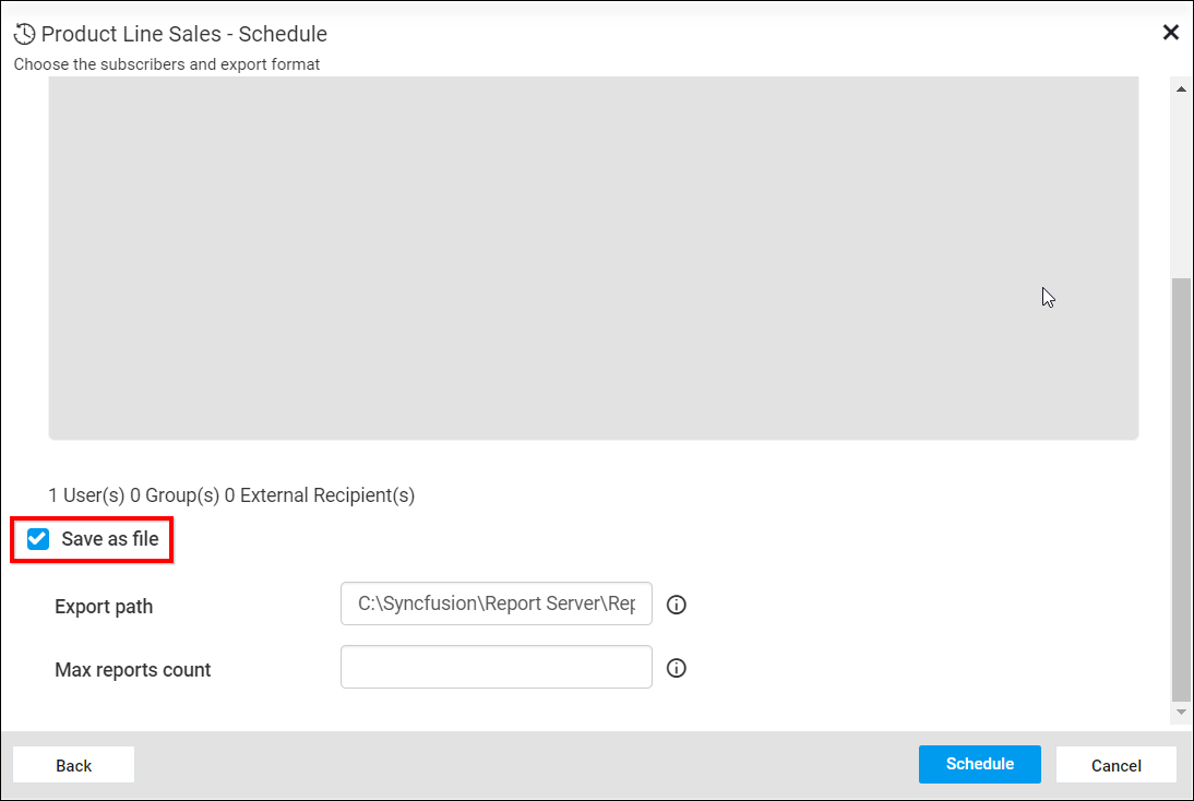 Save As Checkbox