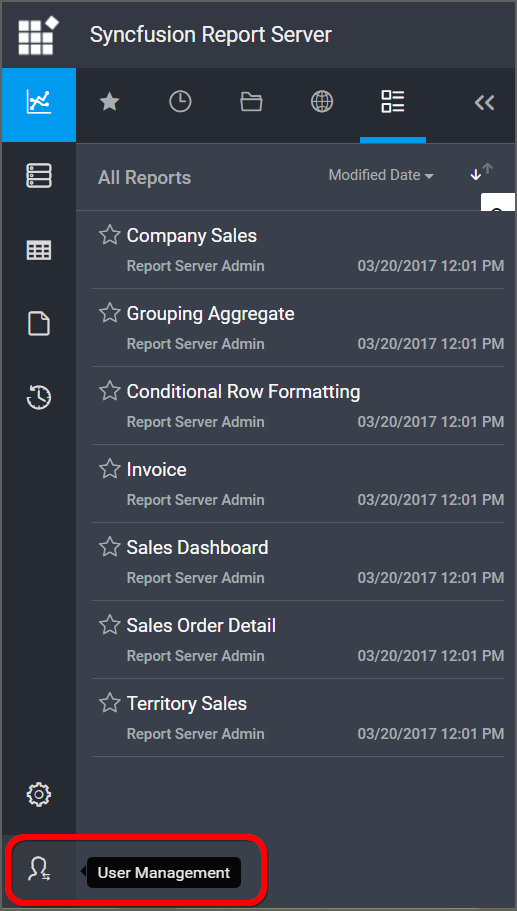 Import from CSV - Navigation