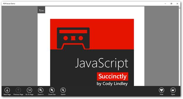 Getting started image of SfPdfViewerControl